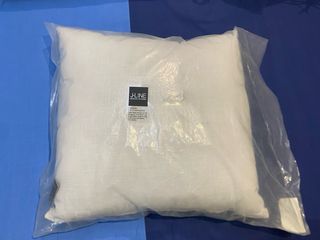 Cojín Azteca Azul y Blanco