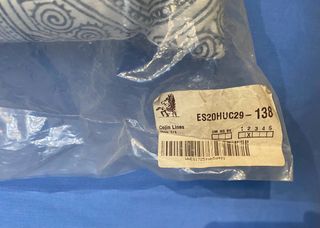 Cojín Azteca Azul y Blanco