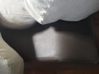 Sillones de tela y piel