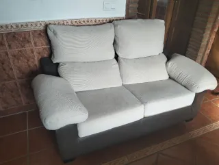 Sillones de tela y piel