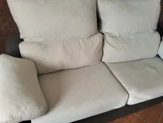 Sillones de tela y piel