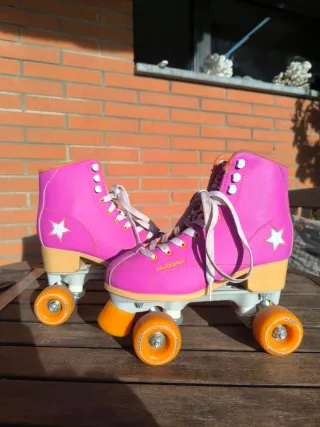 Patines Hudora 4 ruedas rosas