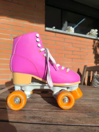Patines Hudora 4 ruedas rosas
