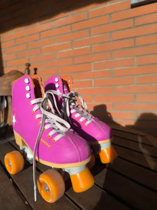 Patines Hudora 4 ruedas rosas