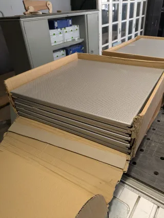 22 Placas knauf de teto acústico 60cm x60cm