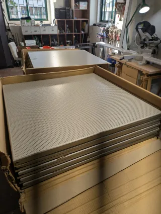 22 Placas knauf de teto acústico 60cm x60cm