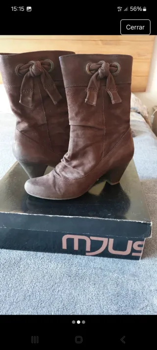 Botines Mjus Marrones Talla 40