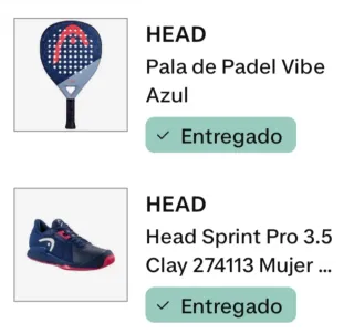 Pala de pádel + bambas HEAD 1 solo uso