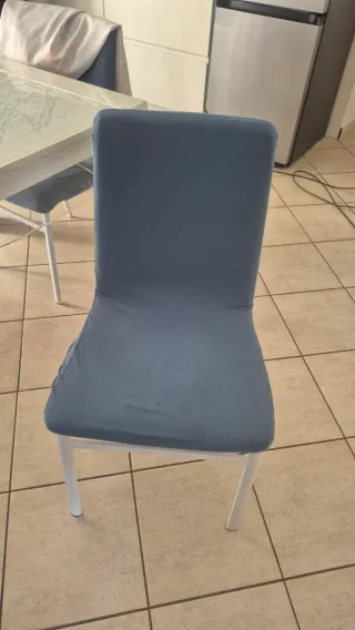 Set 4 Sedie Mondo Convenienza Tessuto/Metallo