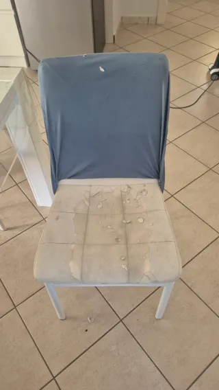 Set 4 Sedie Mondo Convenienza Tessuto/Metallo