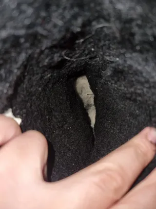 Stivali UGG neri con fibbia e pelliccia