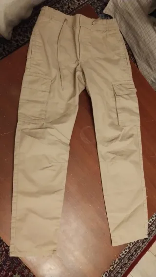 Pantalon cargo marron para hombre