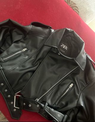Chaqueta cuero polipiel Zara