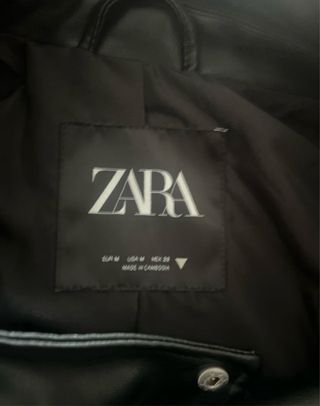 Chaqueta cuero polipiel Zara