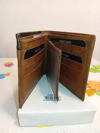 Cartera de Piel Marrón