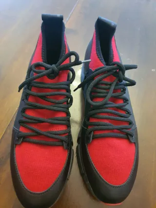 Scarpe ViC MATIE' nere e rosse 38 Made in italy