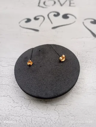 Pendientes de oro 18 k con perla