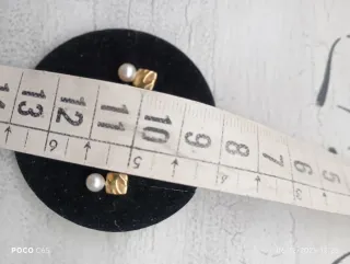 Pendientes de oro 18 k con perla