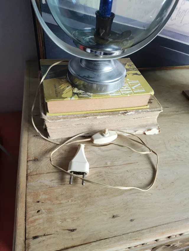 Lámpara cromada Space Age