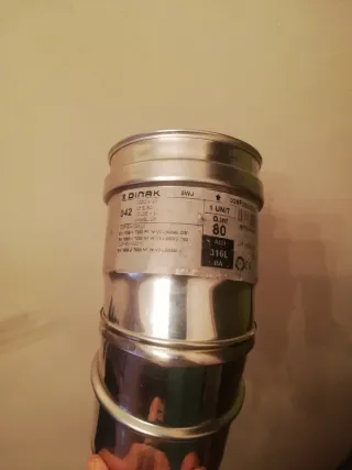 Codo Acero Estufa Pellets