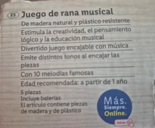 Juguete musical rana Playtive