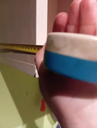 Mueble modular baldas y cajonera beige/negro