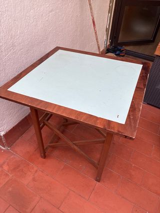 Mesa plegable madera maciza