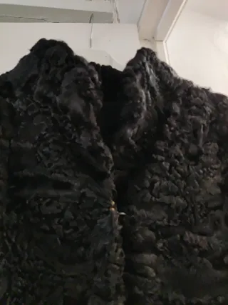 Chaquetón Astracán Negro 75cm