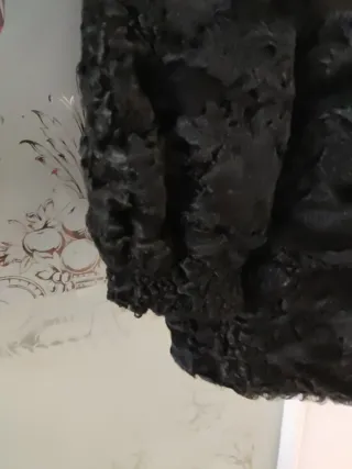 Chaquetón Astracán Negro 75cm