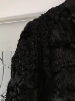 Chaquetón Astracán Negro 75cm