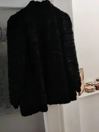 Chaquetón Astracán Negro 75cm