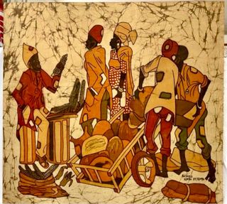 PINTURA BATIK OBRA ORIGINAL DE RICHARD KIMBO