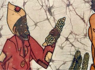 PINTURA BATIK OBRA ORIGINAL DE RICHARD KIMBO