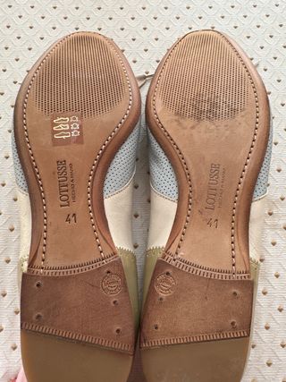 Bailarinas Lottusse Talla 41 Beige/Marrón