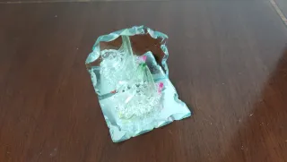 Adorno cisne cristal tallado