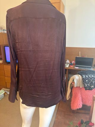 Blusa ZARA Talla 40 Marrón
