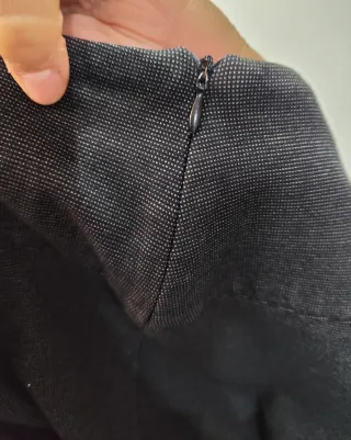 Gonna Sandro Ferrone Grigia con micro pois 46