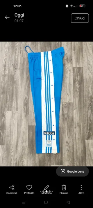 pantalone Adidas Adibreak Tgxs veste oversize