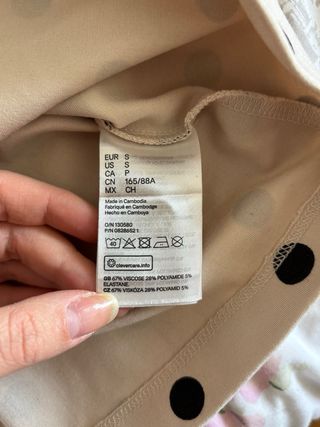 Blusa H&M lunares manga abullonada