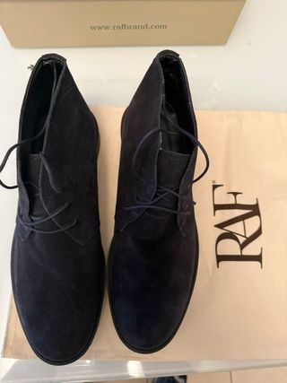 Polacchine RAF scamosciate blu Tg 42