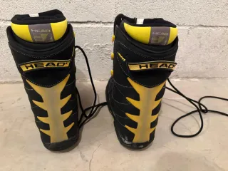 Botas de Snowboard Negras y Amarillas,muy poco uso