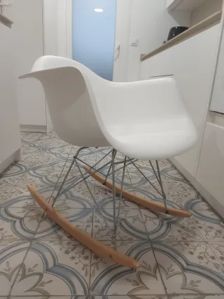 Mecedora Nórdica Blanca Sklum