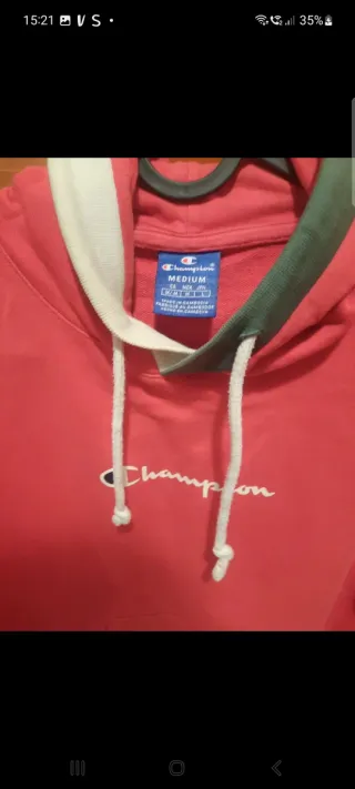 Sudadera Champion Rosa