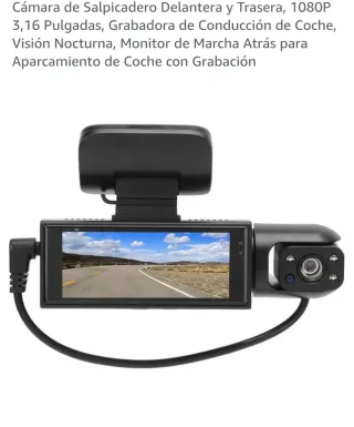 Cámara Salpicadero Delantera y Trasera 1080P