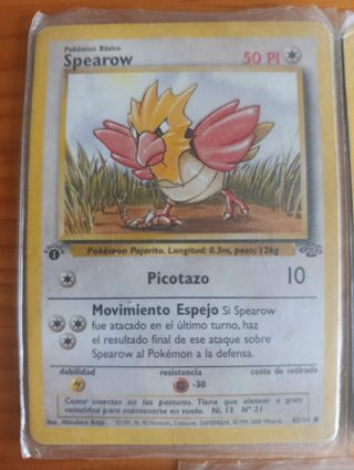 Pokemon 1er pearow, venonat  monkey, rhyhorn,seaki