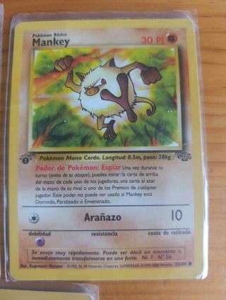 Pokemon 1er pearow, venonat  monkey, rhyhorn,seaki