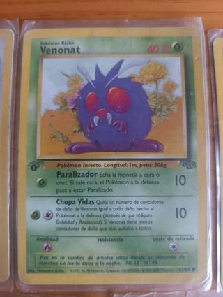 Pokemon 1er pearow, venonat  monkey, rhyhorn,seaki