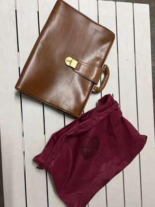 Maletín de piel BLACH marrón