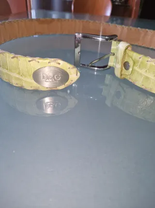 Cintura D&G pelle verde