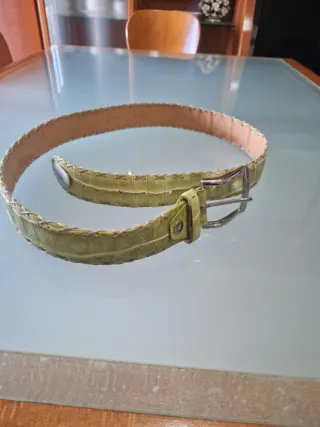 Cintura D&G pelle verde